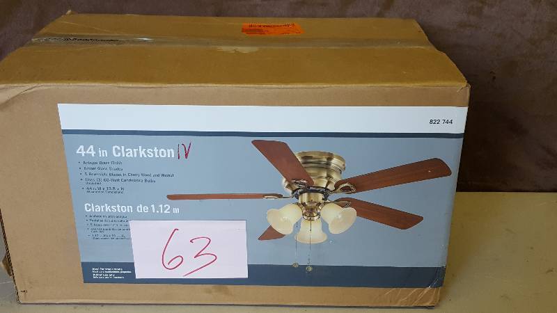 44 Clarkston Ceiling Fan New