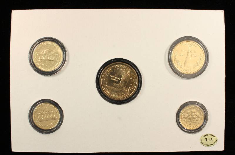 24KT GOLD PLATED MILLENNIAL 2000 YEAR SET - ALL COINS GOLD PLATED