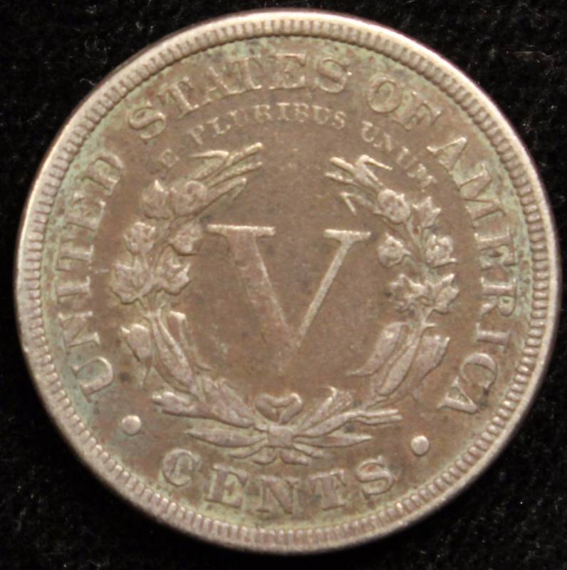 1883 LIBERTY V NICKEL WITH CENTS FINE (THIS IS THE RARER ONE)