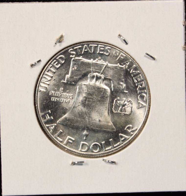 1963-D FRANKLIN SILVER HALF DOLLAR BU UNC