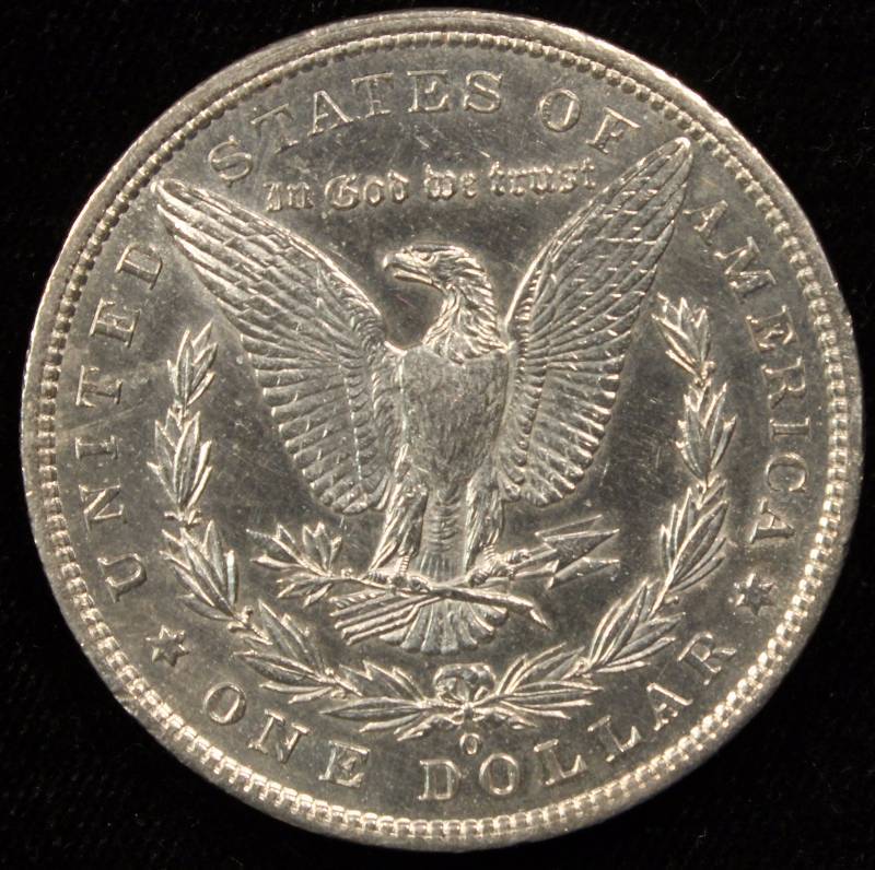 1901-O MORGAN SILVER DOLLAR AU DETAILS CLEANED