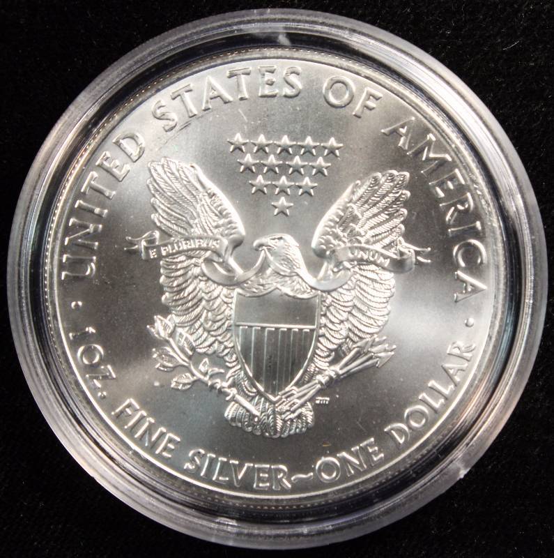 2012 AMERICAN SILVER EAGLE 1 TROY OZ. .999 FINE SILVER DOLLAR IN AIRTITE CAPSULE