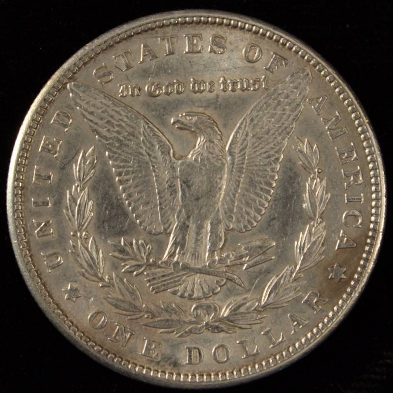 1900-O MORGAN SILVER DOLLAR AU DETAILS CLEANED