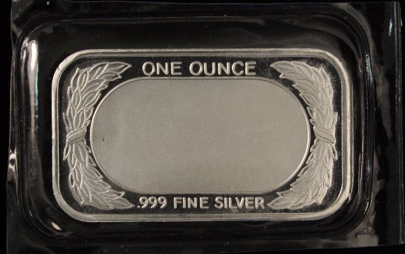 1 TROY OZ. .999 FINE SILVER BAR 10 COMMANDMENTS SEALED