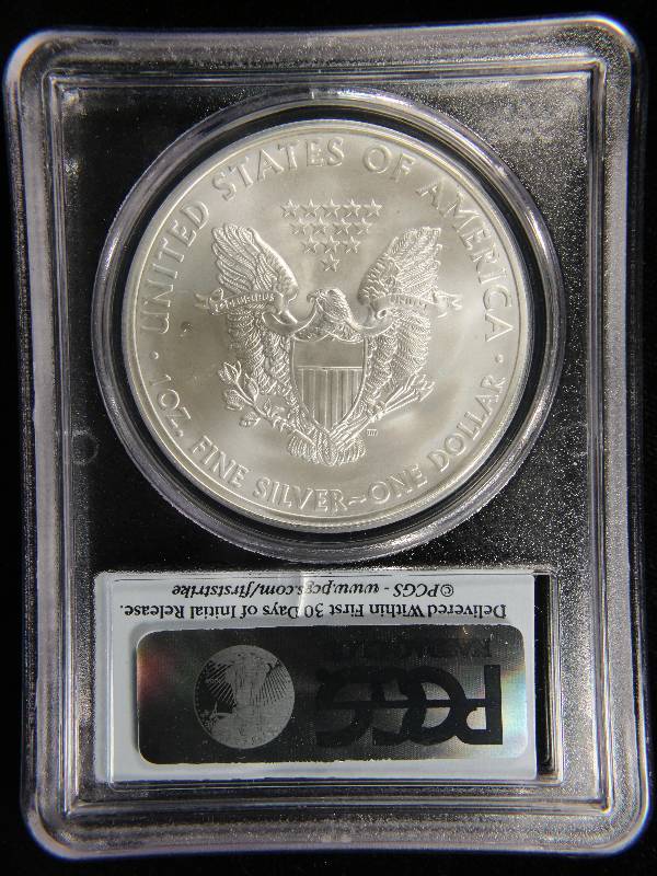 2013-S AMERICAN SILVER EAGLE 1 TROY OZ. .999 FINE SILVER PCGS MS-69 FIRST STRIKE