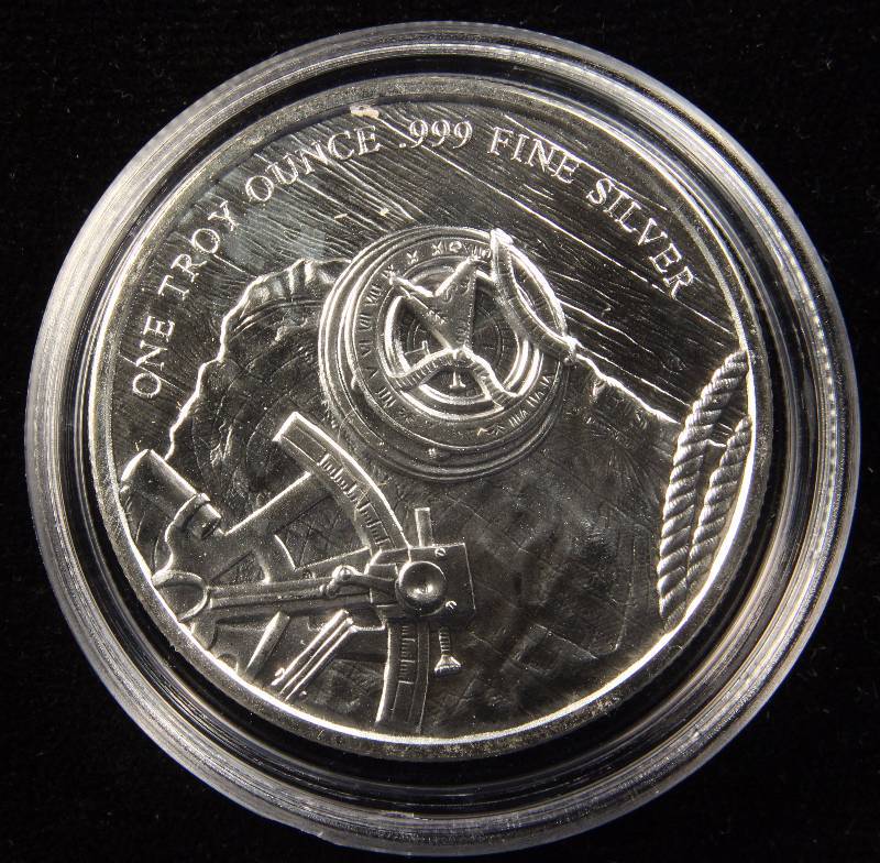 1 TROY OZ. .999 FINE SILVER PROSPECTOR IN AIRTITE HOLDER