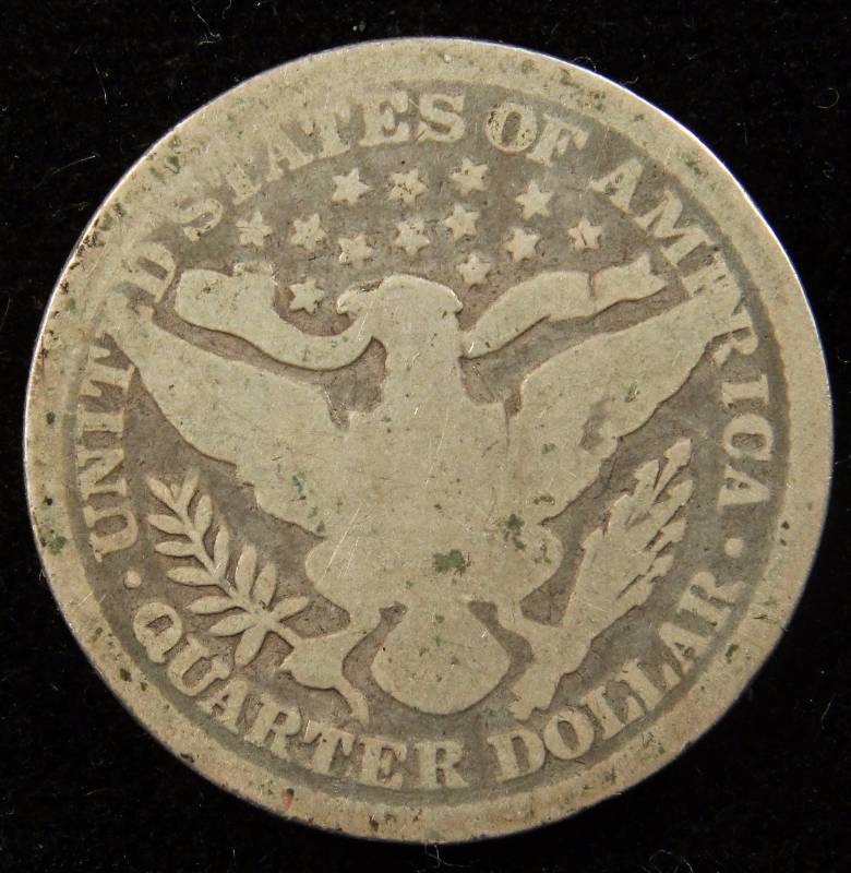 1898 BARBER SILVER QUARTER