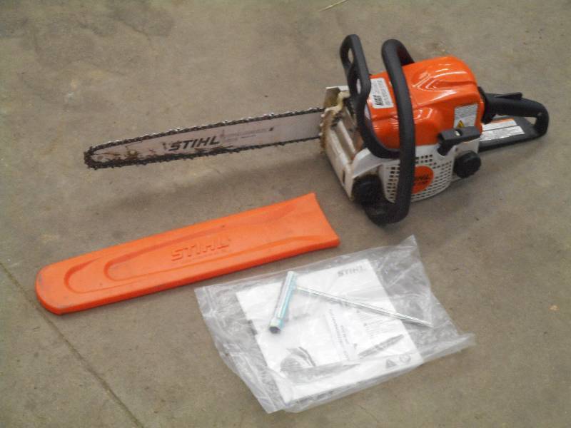 lot 15 image: Stihl MS170 Gas Chainsaw, Manual In...