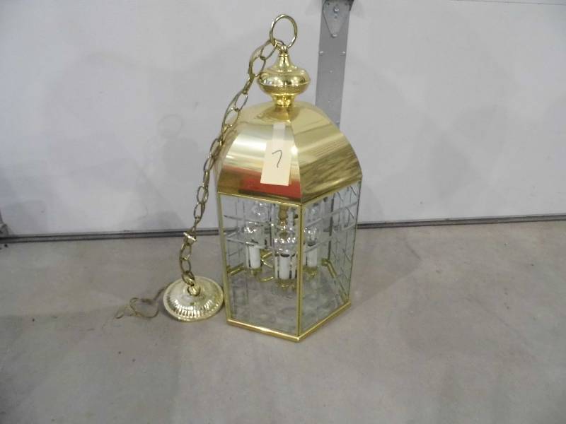 Hanging Brass Light Fixture