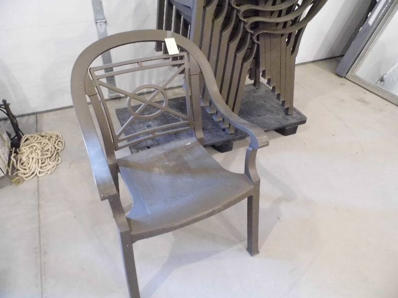 8 Resin Deck Chairs