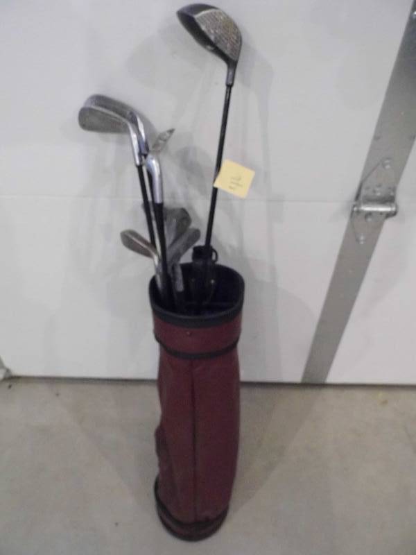 Golf Clubs and Bag