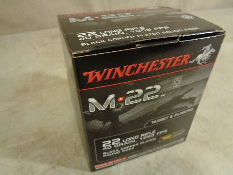 lot 14 image: Winchester 500 Rounds 22 LR Long Rifle Ammo
