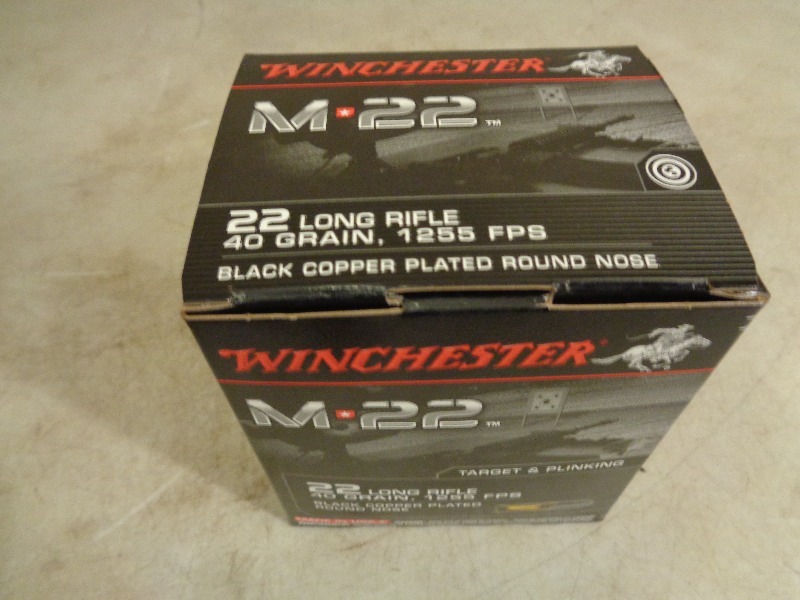 lot 15 image: Winchester 500 Rounds 22 LR Long Rifle Ammo
