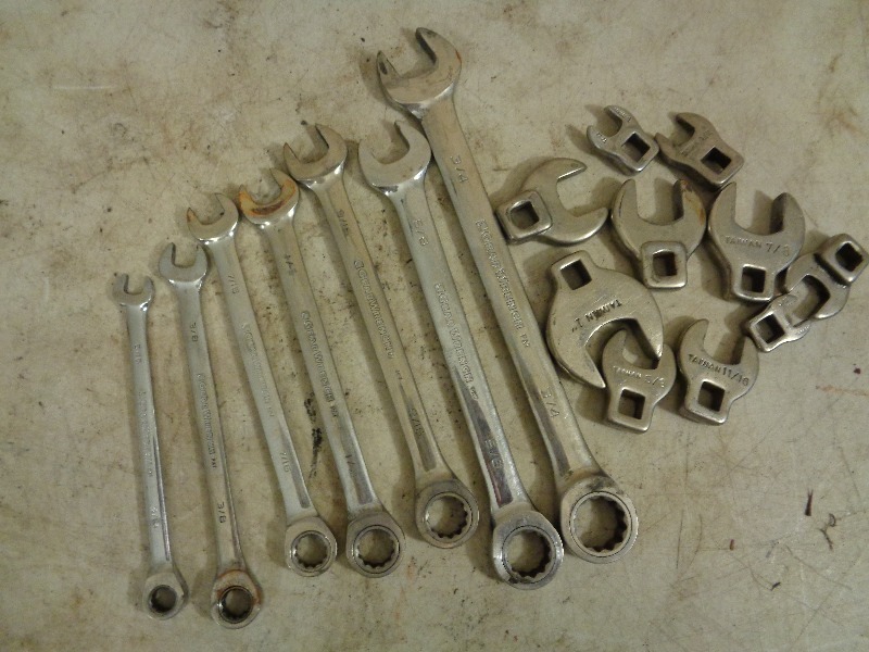 lot 97 image: Gear Wrenches and Crows Foot Wrenches
