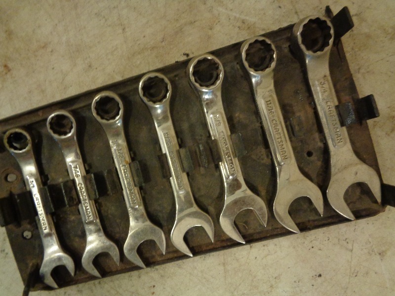 lot 98 image: 7 Pc Craftsman Stubby Wrench Set
