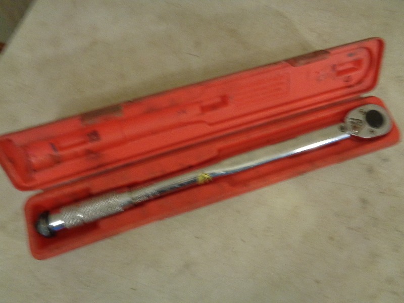 lot 109 image: 12 Inch Torque Wrench with Case