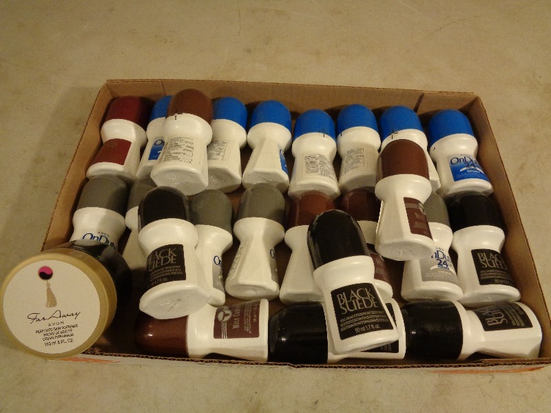 lot 149 image: 23 New Avon Deodorants and 1 Avon Lotion