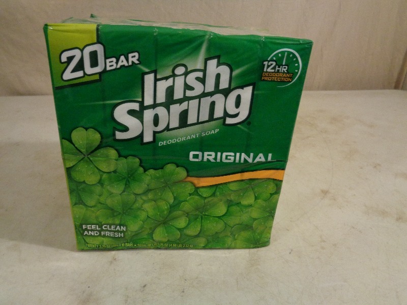 lot 153 image: 20 Bars of Irish Spring Soap