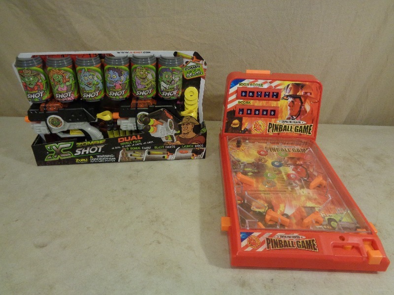 lot 160 image: New Dart Gun and Pinball Machine