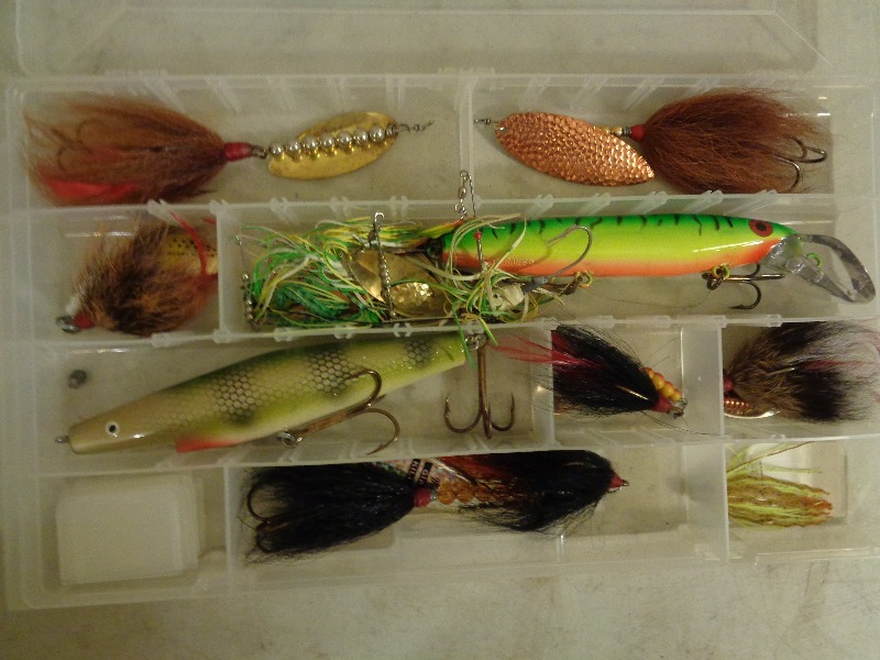 lot 174 image: Utility Box Full of Large Lures