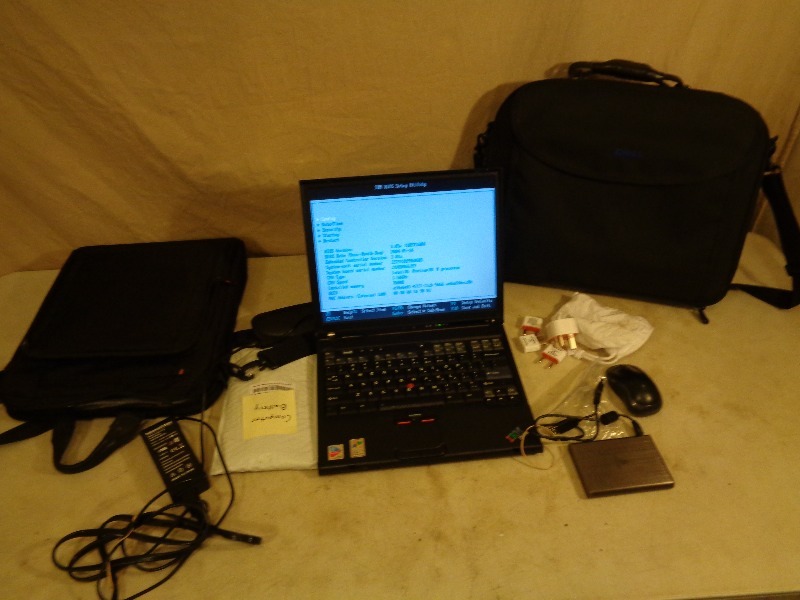 lot 201 image: IBM Think Pad Laptop and More