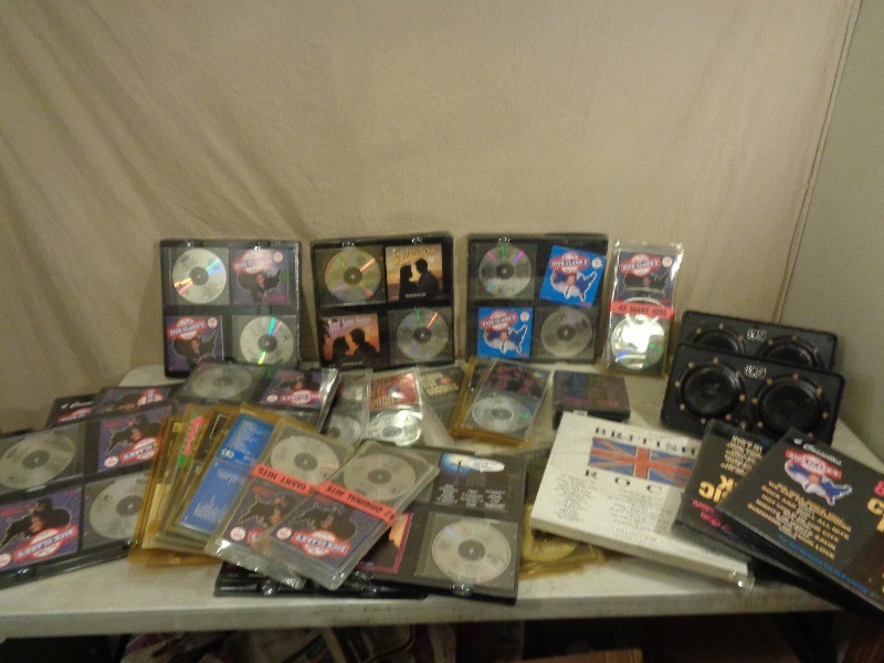 lot 206 image: New CDs  Cassettes and Pair of Ross Speakers