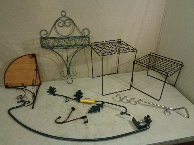 lot 215 image: Plant Holders, Shelves, and More