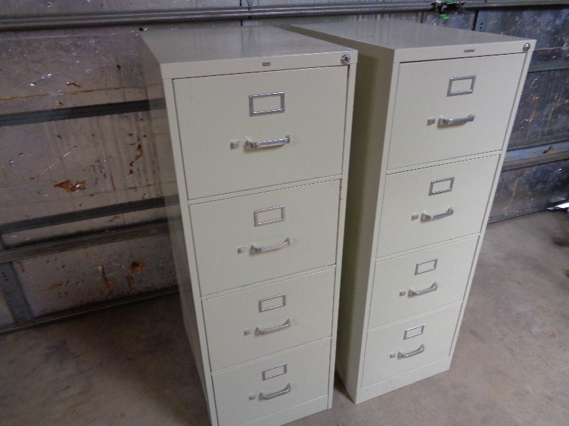 2 Hon 4 Drawer Legal File Cabinets Tools New Lawn And Garden