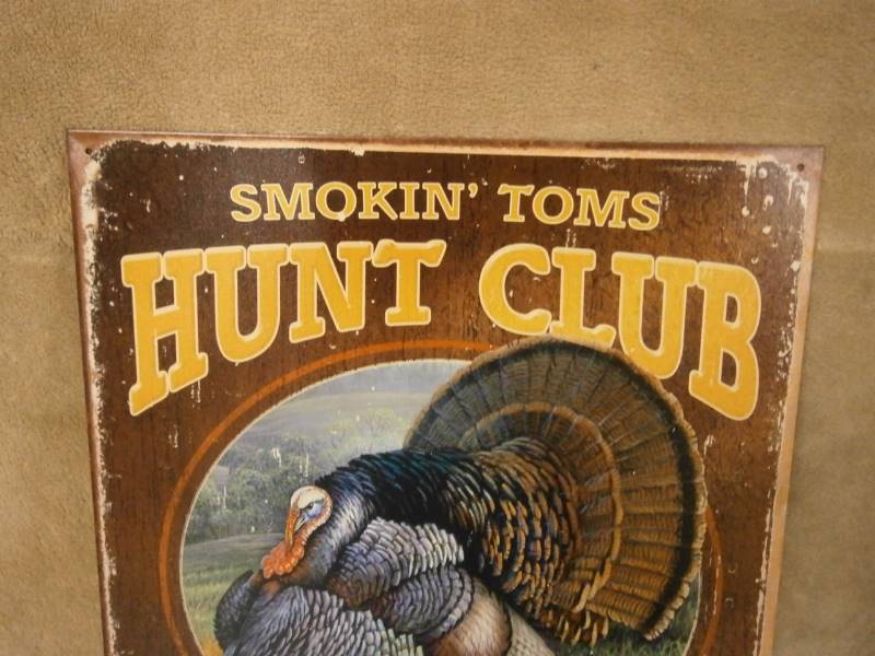 Tin Turkey Sign 12x16