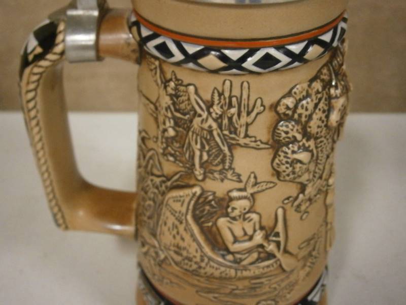 Indians Of The American Frontier Stein Large Avon #177857 1988