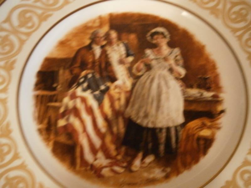 Betsy Ross Plate Avon 1973