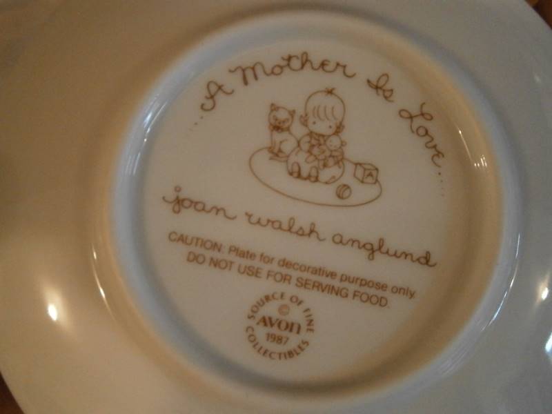 Mothers Day Plate Avon 1987