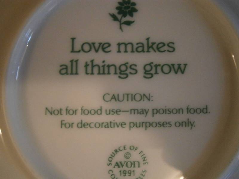 Mothers Day Plate Avon 1991