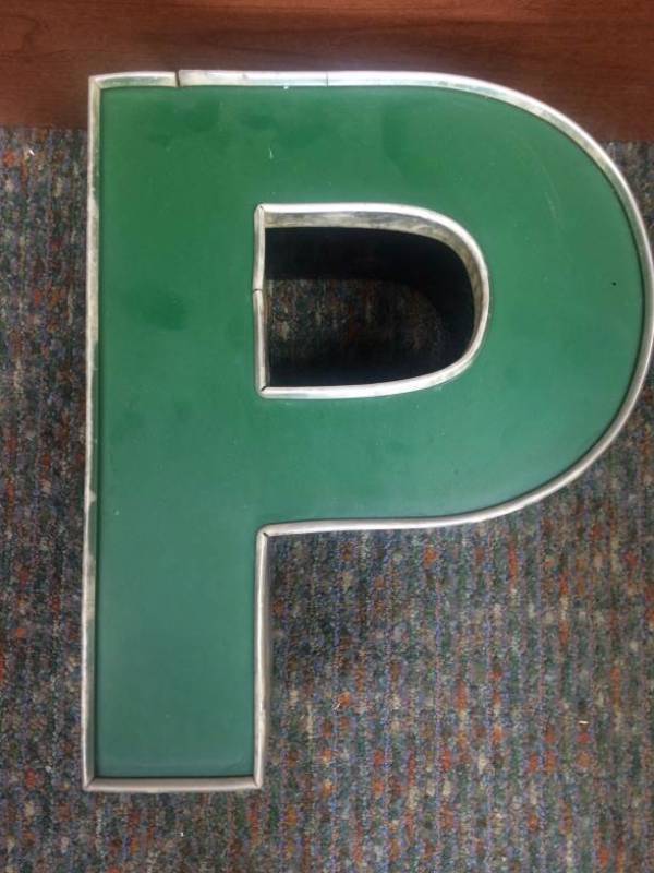 Green Letter P