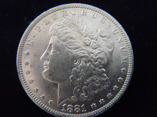 1881 O Morgan Silver Dollar