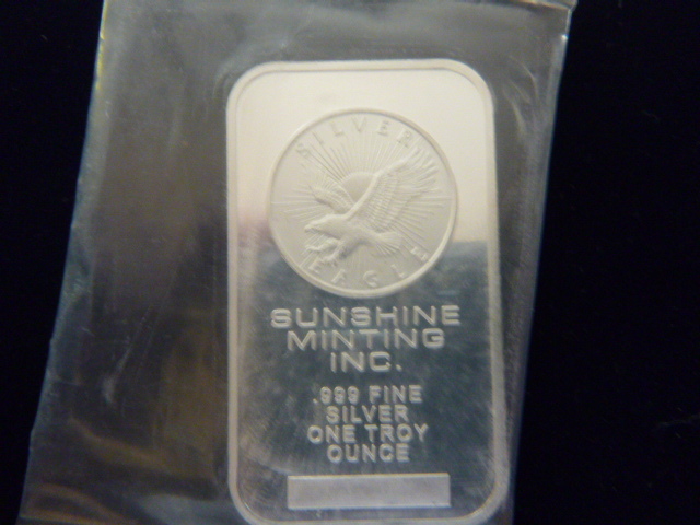 Sunshine Minting Inc. Silver Eagle Bar