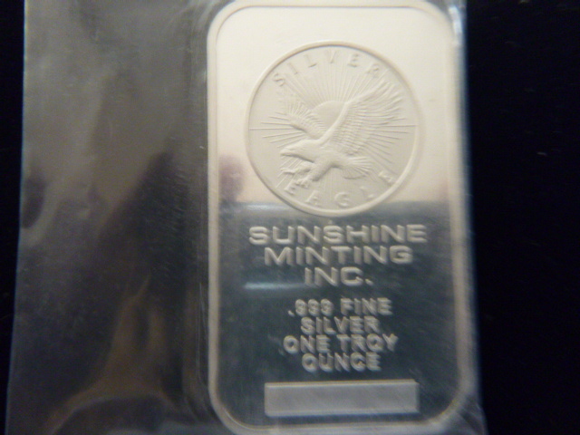 Sunshine Minting Inc. Silver Eagle Bar