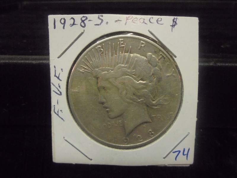 1928-S Peace Silver Dollar