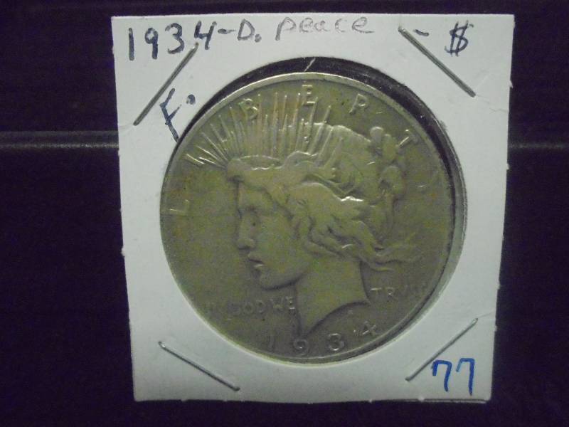 1934-D Peace Silver Dollar