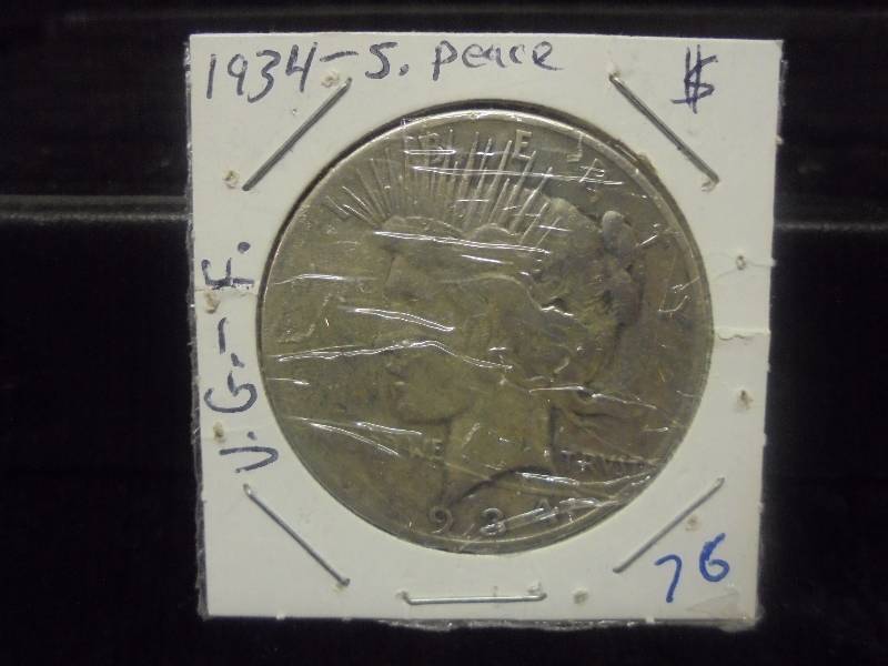 1934-S Peace Silver Dollar