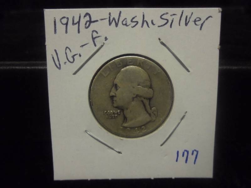 1942 Washington Quarter, 90% Silver