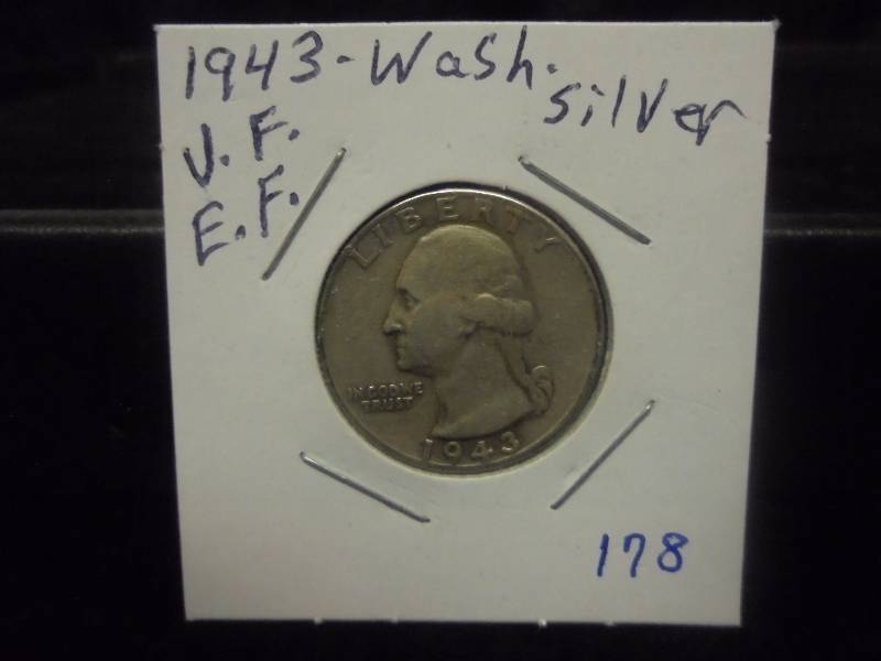 1943 Washington Quarter, 90% Silver