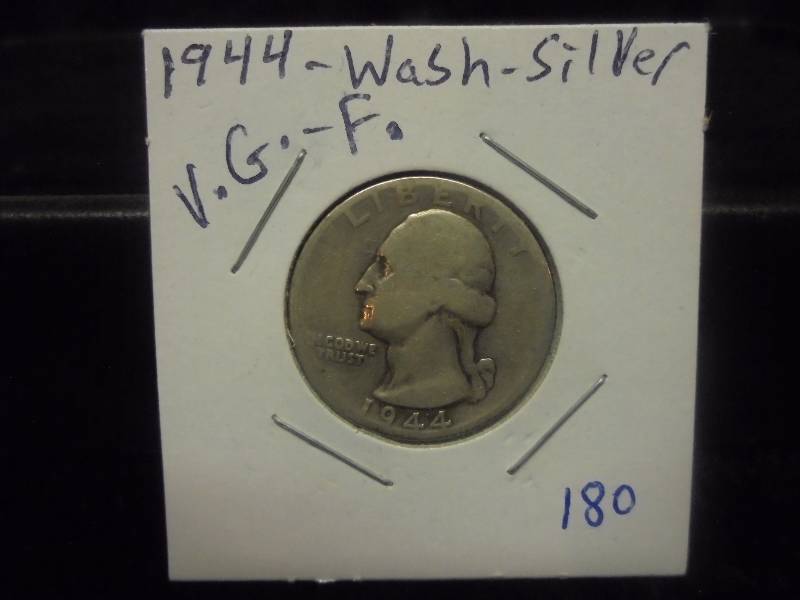 1944 Washington Quarter, 90% Silver