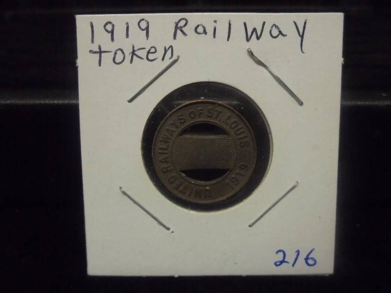 1919 Rail Way Token