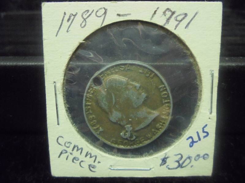 1789-1791 Washington Commemorative Piece