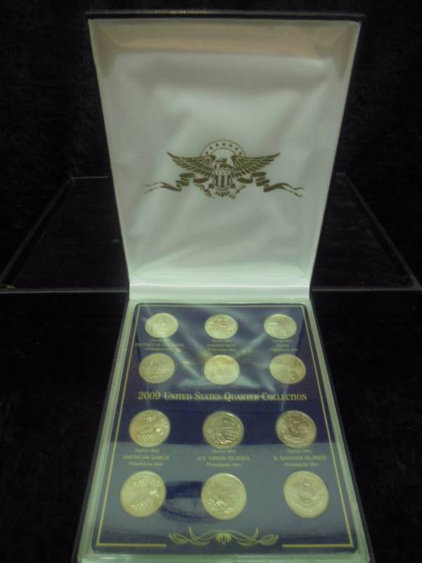 2009 State Quarter Collection in Display