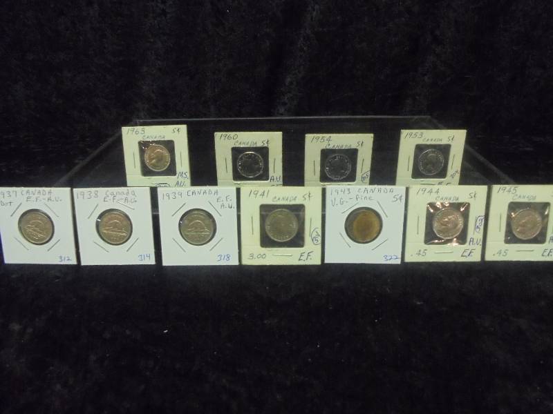 Lot - Canadian Coins, Misc Dates