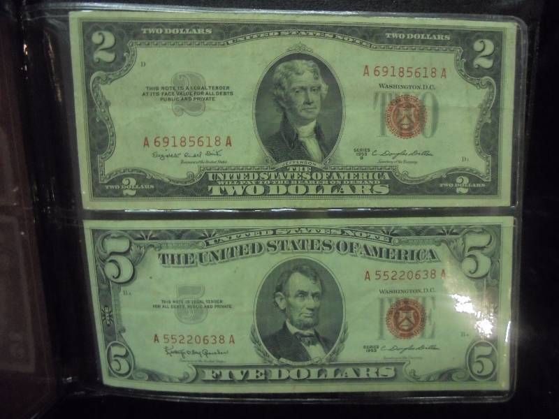 Red Seal $2 & $5 Bills in Portfolio