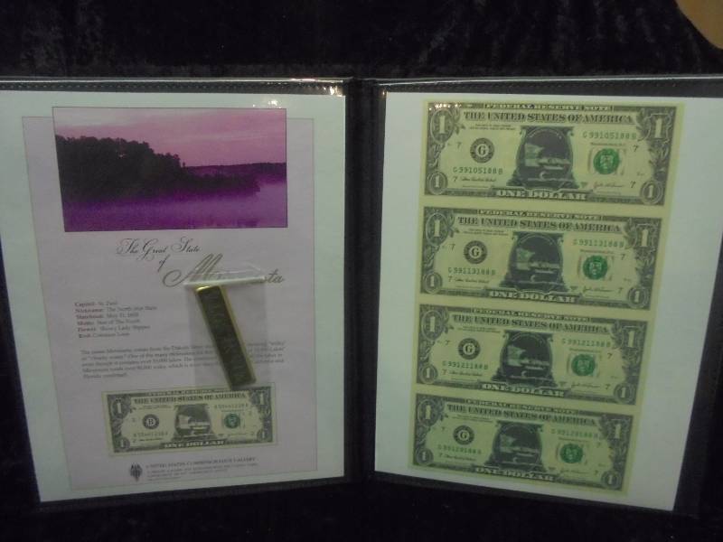 Uncut MINNESOTA State Dollars in Portfolio