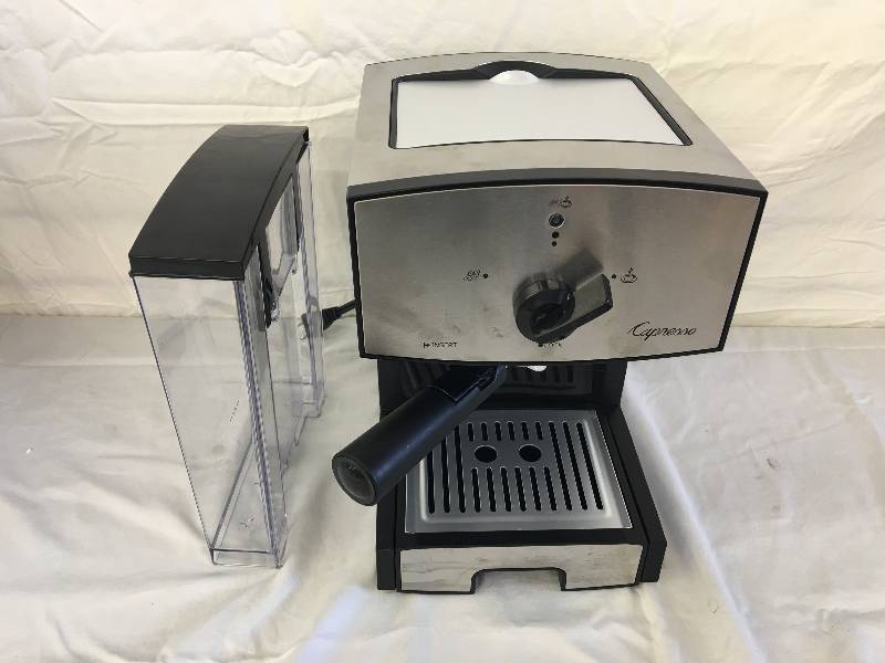 lot 16 image: Capresso EC50 Stainless Steel Pump Espresso and Cappuccino Machine  retail $99